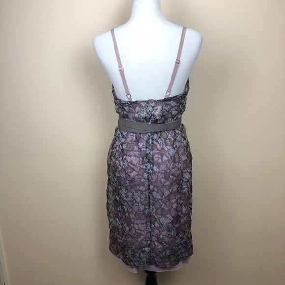 BCBGMAXAZRIA Runway chiffon floral layered dress - Picture 5 of 8